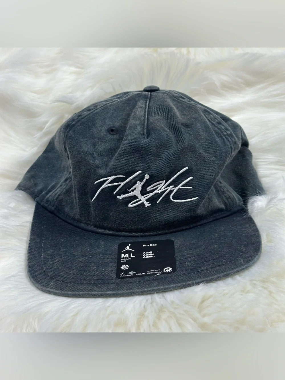 Jordan Black Script Logo Cap